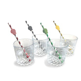 Happy Birthday Tall Party Straws - 8 Pack Fun Adult Party Straws Party Supplies